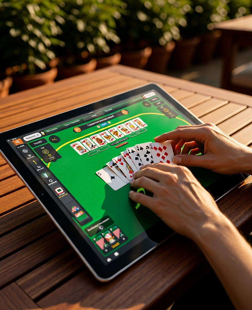 Utilisation mobile interface poker